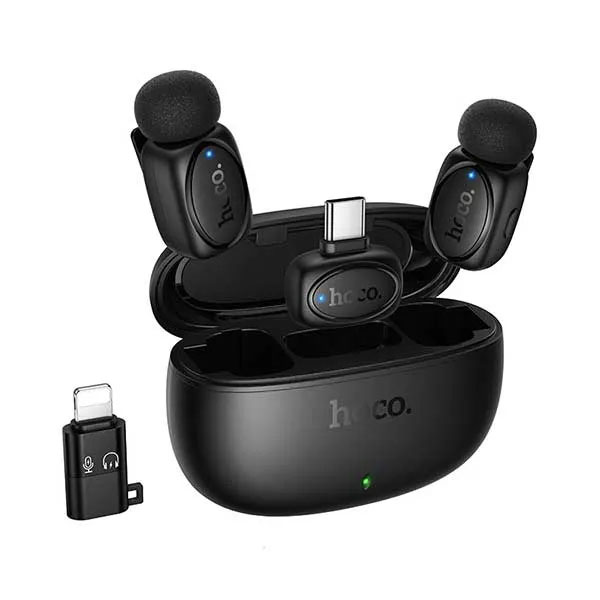 Hoco L19 Graceful Dual Mic Lavalier Wireless Microphone