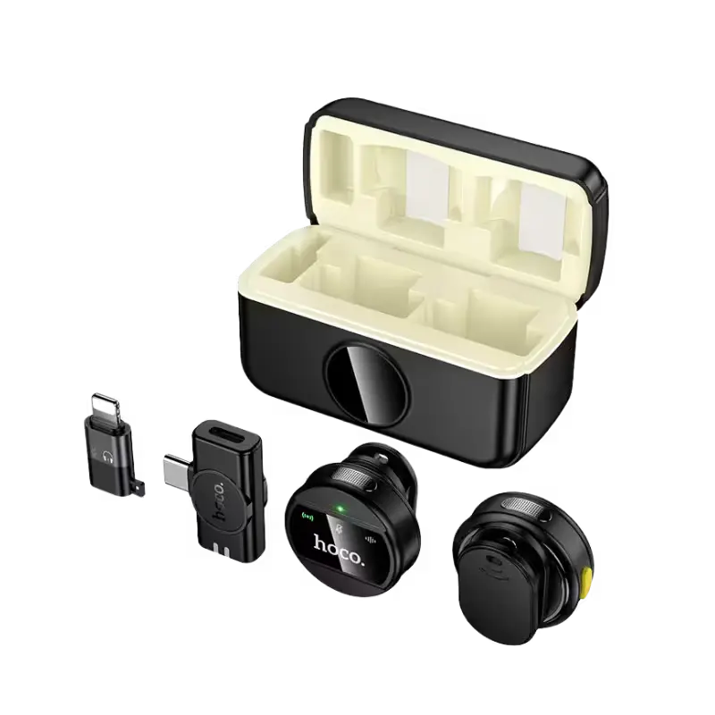 Hoco L22 Bright 2-in-1 wireless Microphone with Case