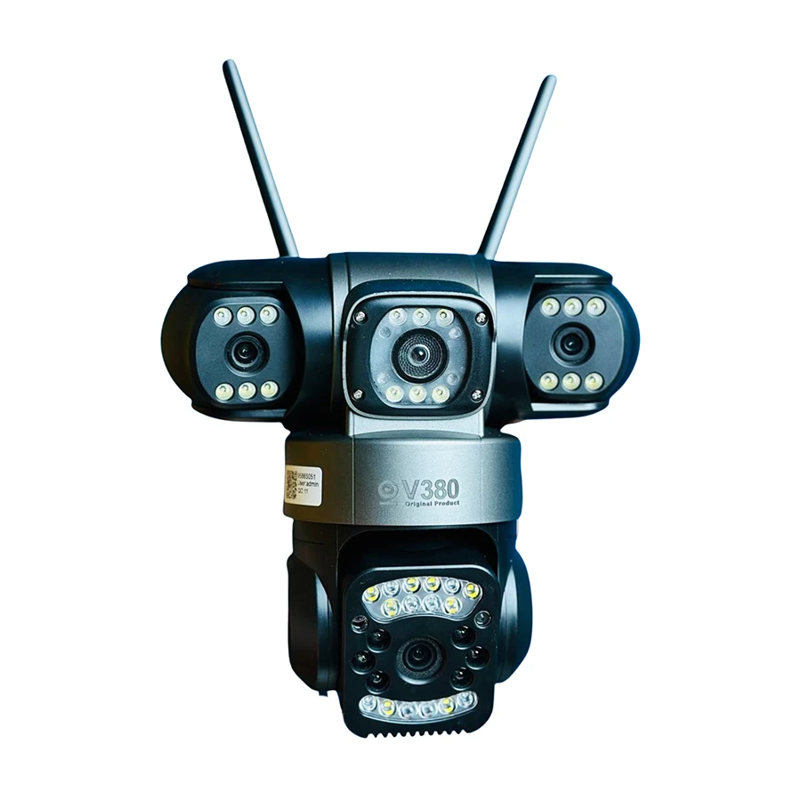 V380 PRO 3 Lens CCTV Outdoor Waterproof Night Vision PTZ Camera (4G+LAN)