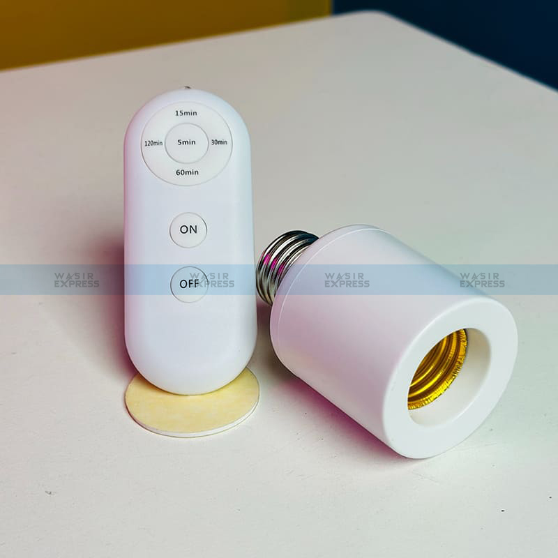E27 Smart Lamp Holder with Wireless Remote & Timer