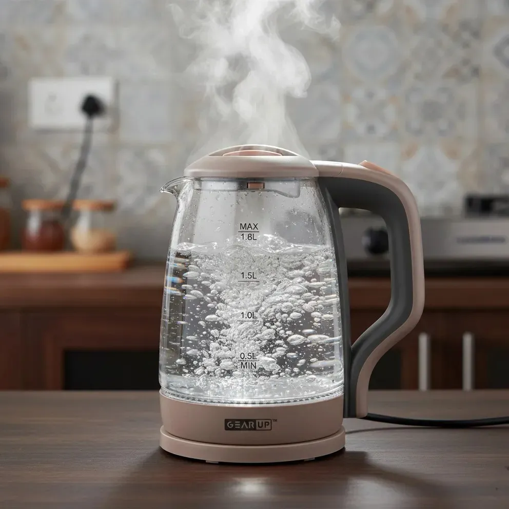 GearUP Electric Glass Kettle 1.8L (1500W)
