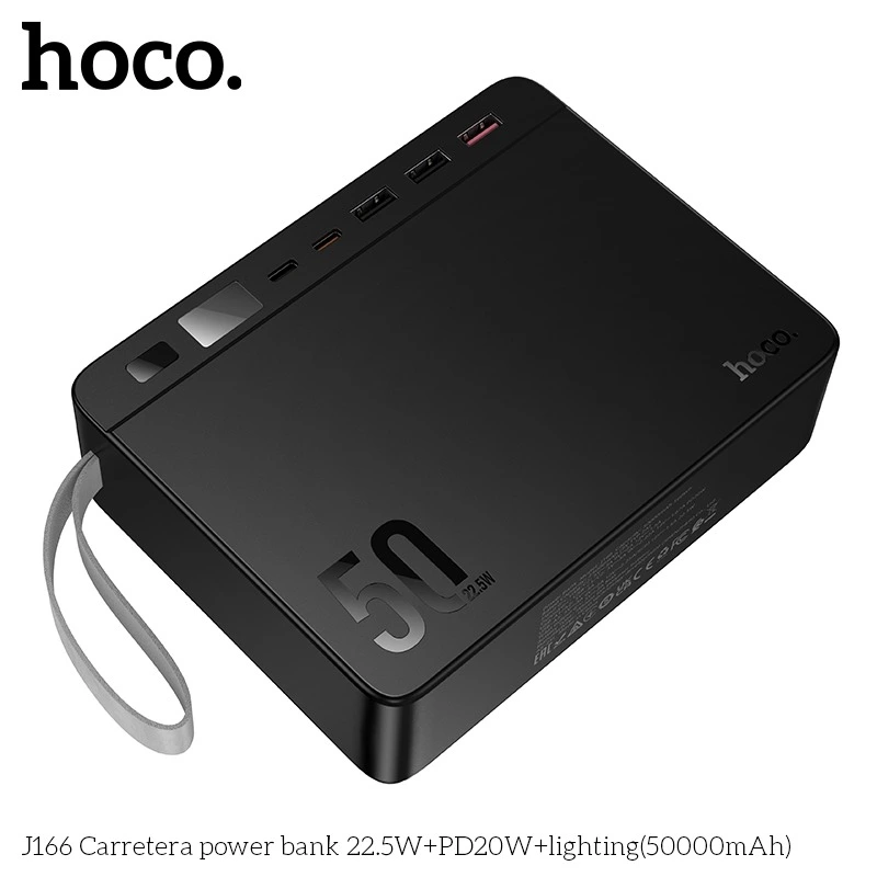 hoco J166 Carretera Power Bank 22.5W+PD20W+lighting (50000mAh)