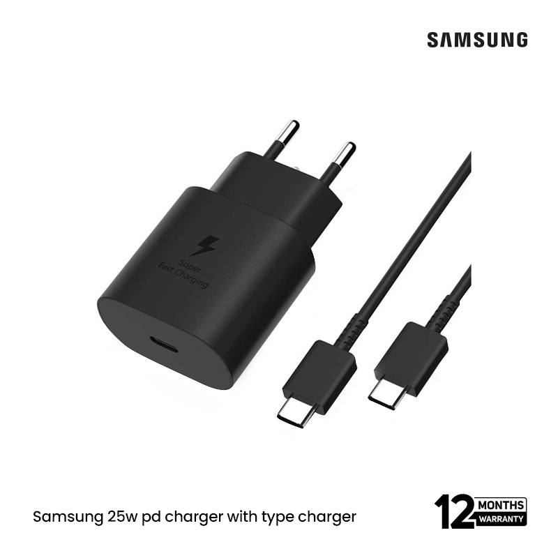 Samsung 25W PD Charger with Type-C to Type-C Cable (3A)